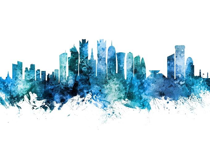 Doha Qatar Skyline