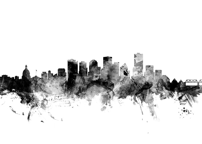 Edmonton Canada Skyline