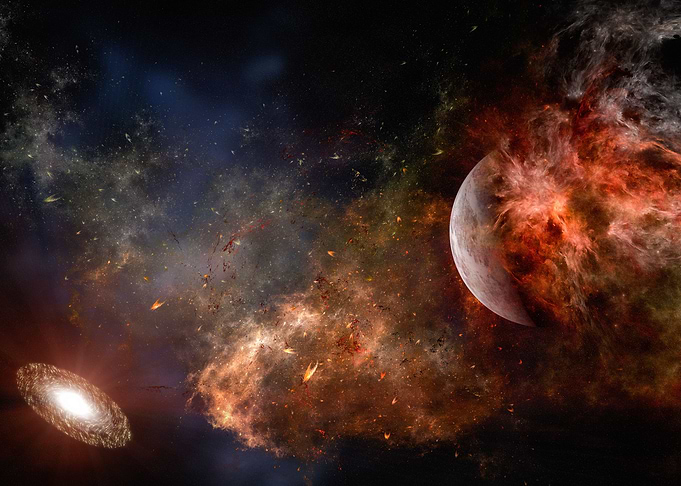 Planetary explosion