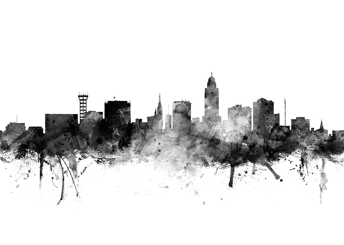 Lincoln Nebraska Skyline