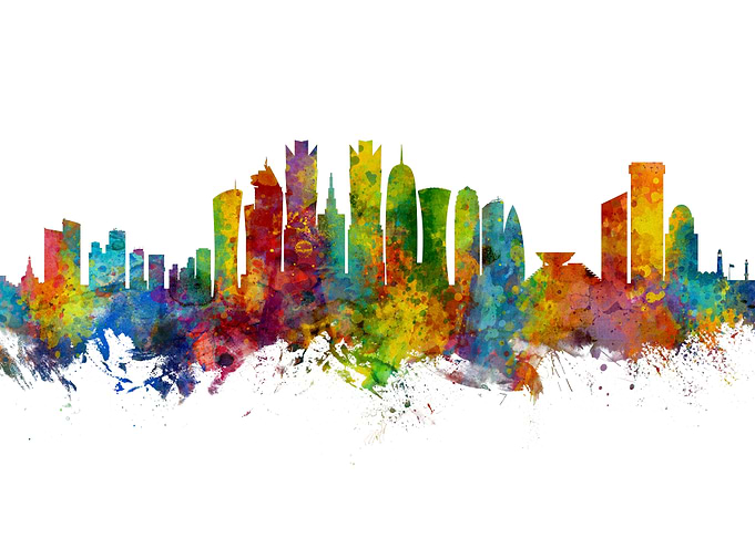 Doha Qatar Skyline