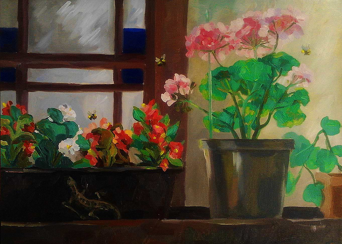 In the garden