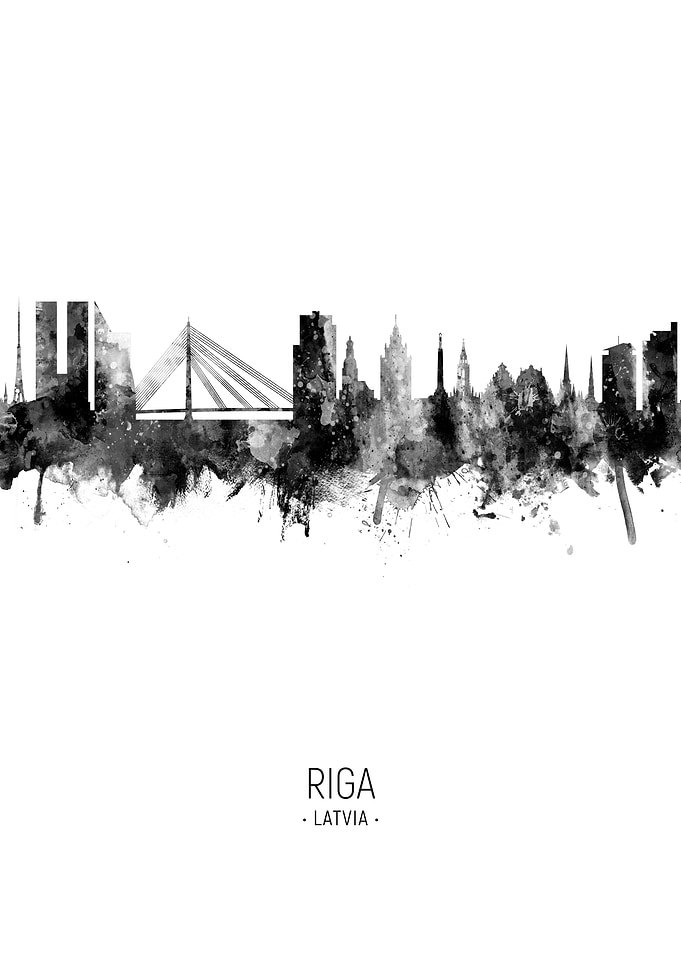 Riga Latvia Skyline