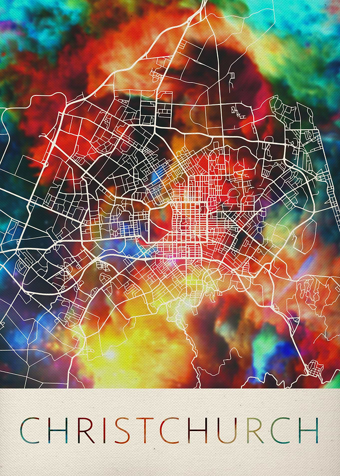 Christchurch NZ Watercolor