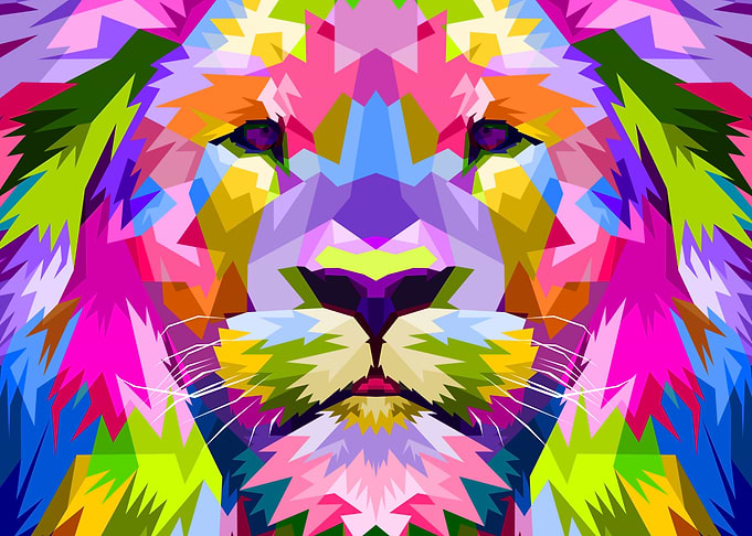 close up of lion