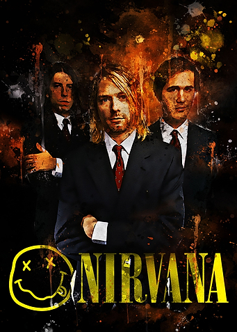 Nirvana metal poster