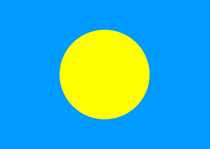 PALAU Flag