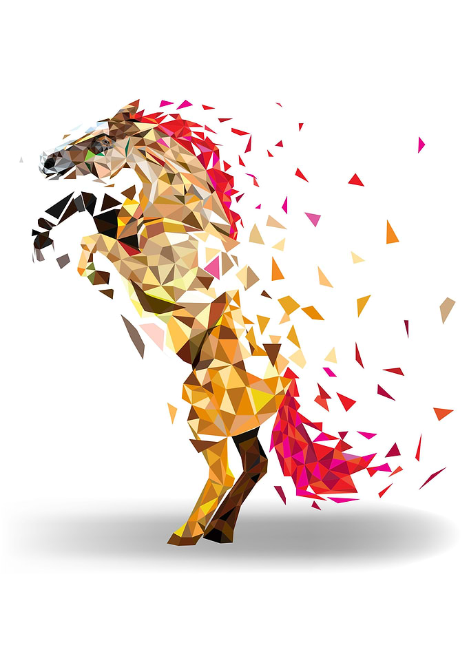 Horse Low polygon