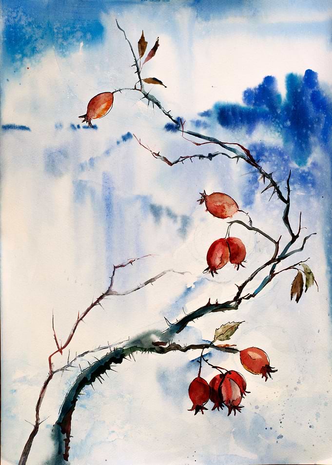 Landscape with a Dog Rose