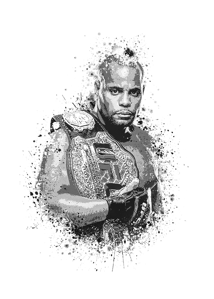 Daniel Cormier splatter