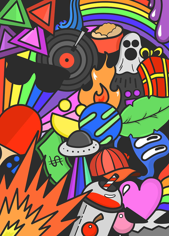 Cartoon Color Bomb