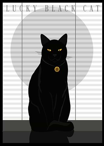 Lucky Black Cat