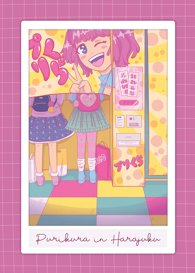 Purikura in Harajuku