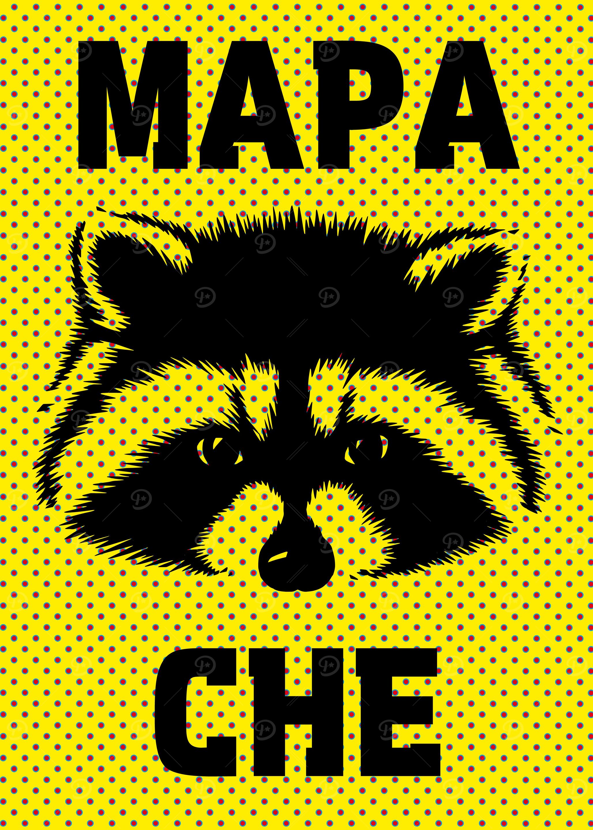 mapache in black