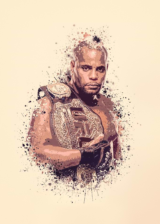 Daniel Cormier splatter