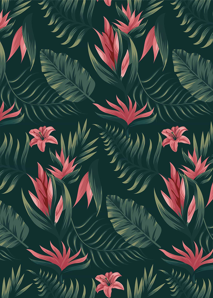 Tropical Leaves Pattern