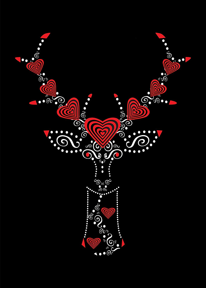 Valentine background with