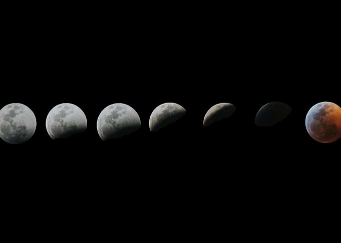 Red Moon Eclipse 2019