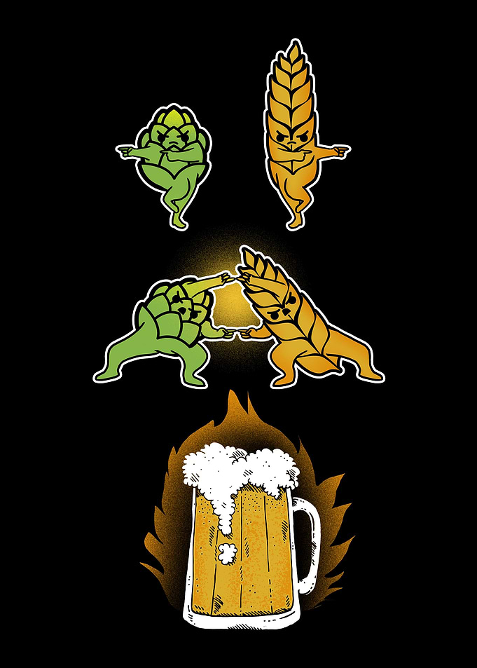 Beer Hop and Malt