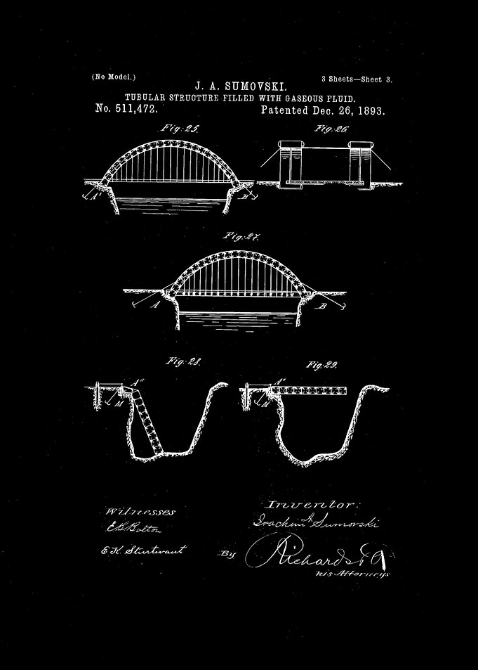 brigde patent black