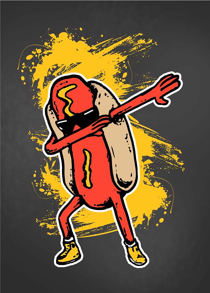 Dabbing Hot Dog Dab