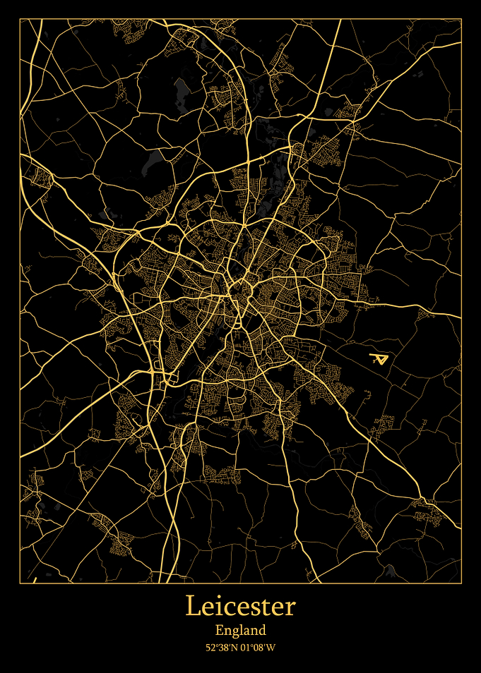 Leicester city map