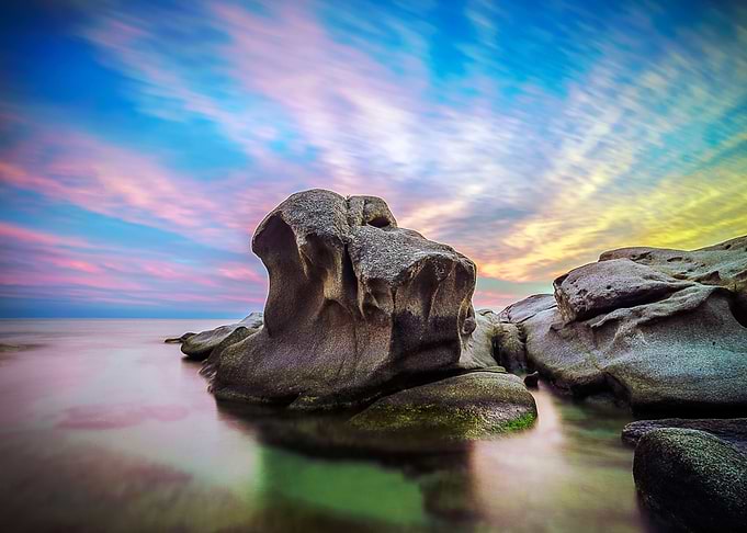Rock in the sea