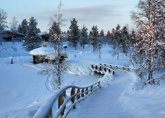 Snow in the morning