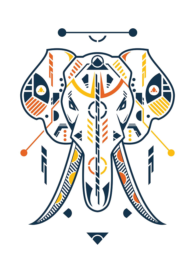 Unique Elephant Head