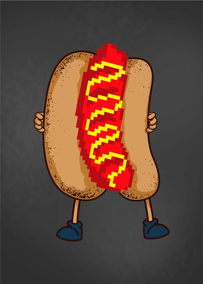 Pixel Hot Dog