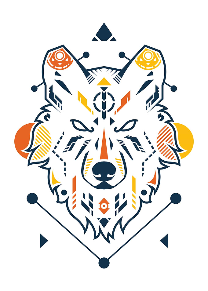 Unique Wolf Head