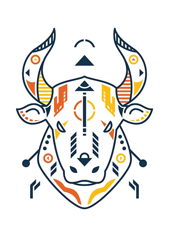 Unique Bull Head