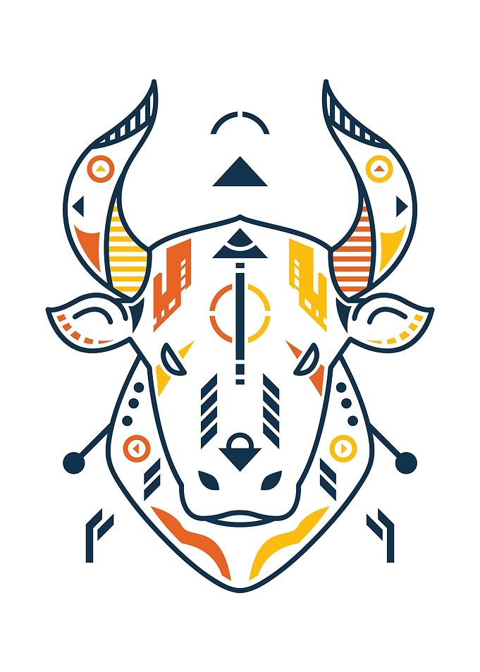 Unique Bull Head