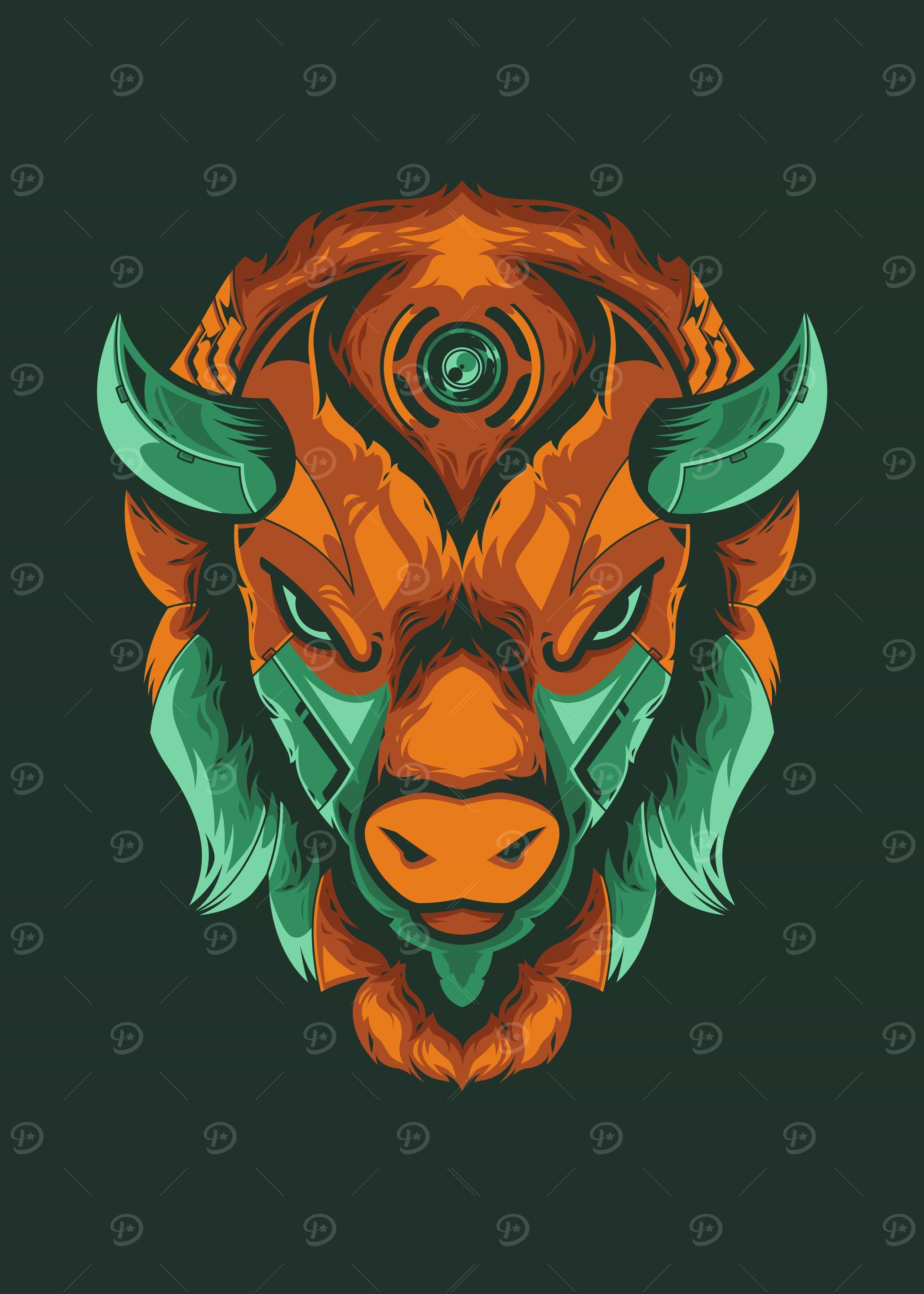 Bison Head