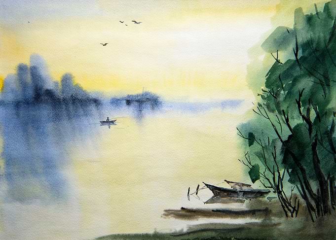 Idyllic Lake Landscape