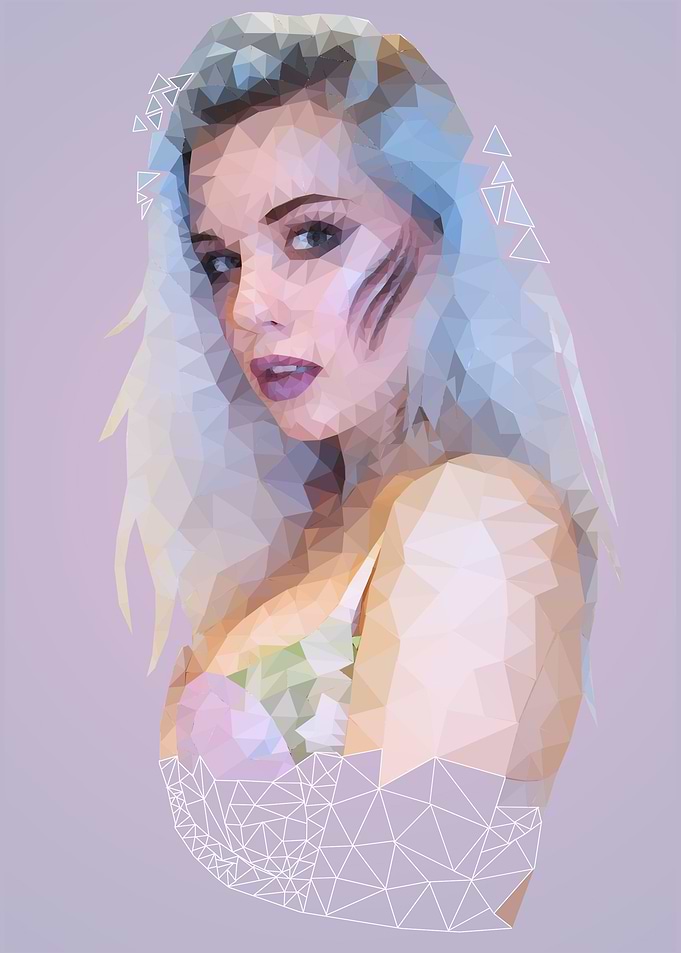 Girl Low Poly Portrait