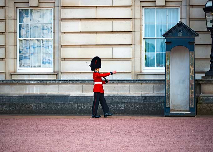 Guard walking