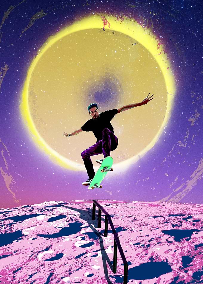 like skating on the moon