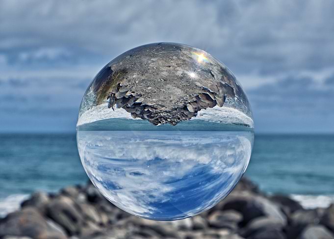 World through a ball