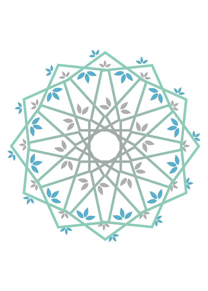Decorative leaf Mandala