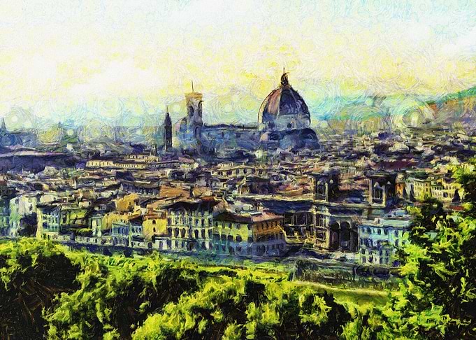 Sunset in Florence