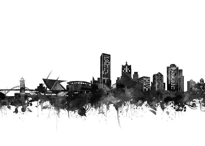 milwaukee skyline black