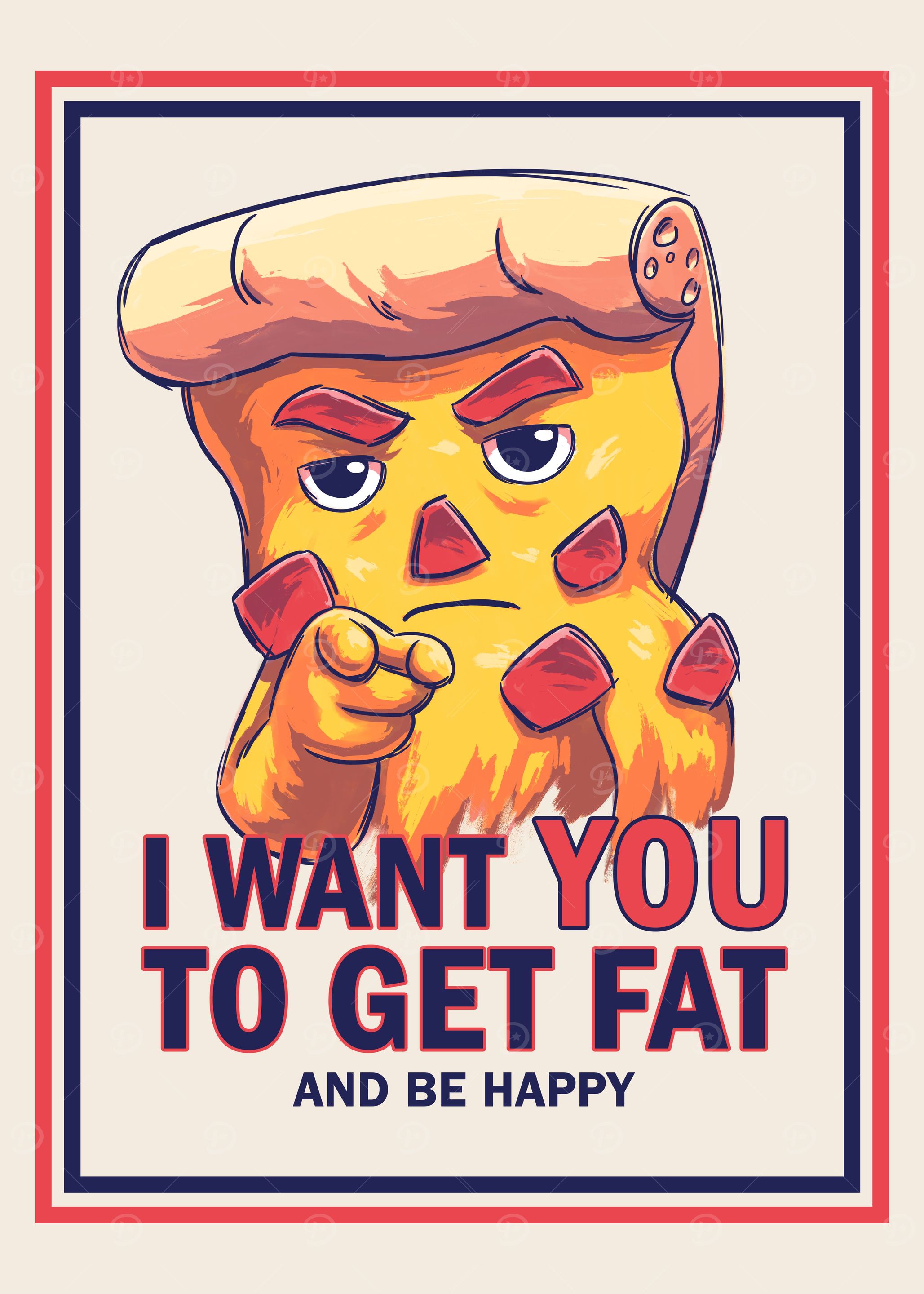 Uncle Sam Pizza I Want You