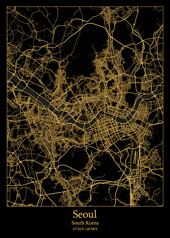 Seoul South Korea map