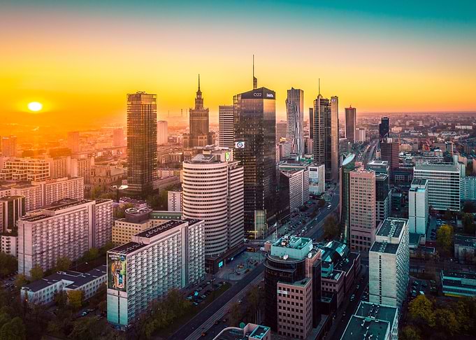 Warsaw sunrise