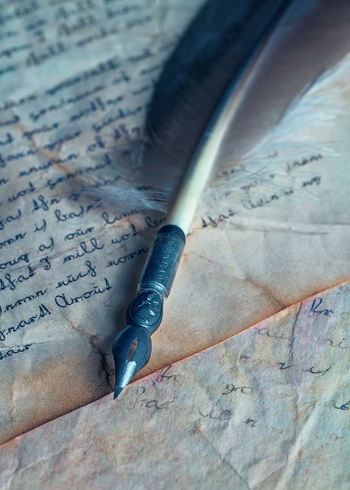 Still life with letters