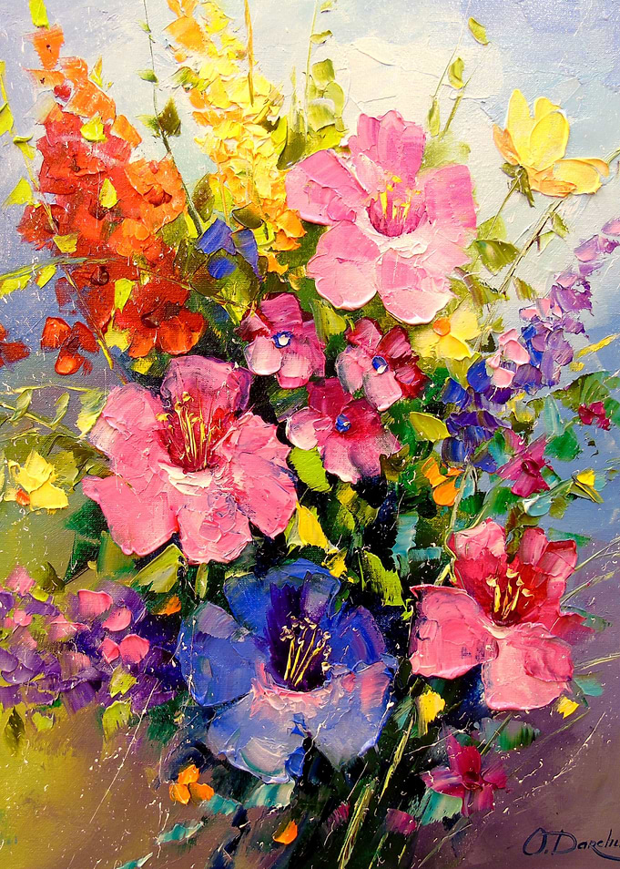 A bouquet of meadow flower
