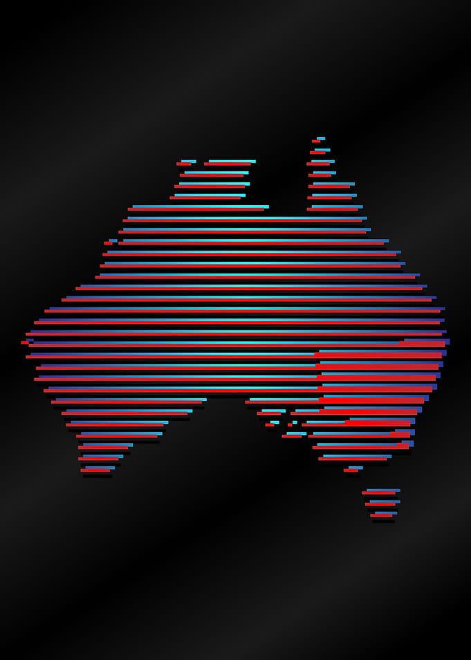 strip line Australia map