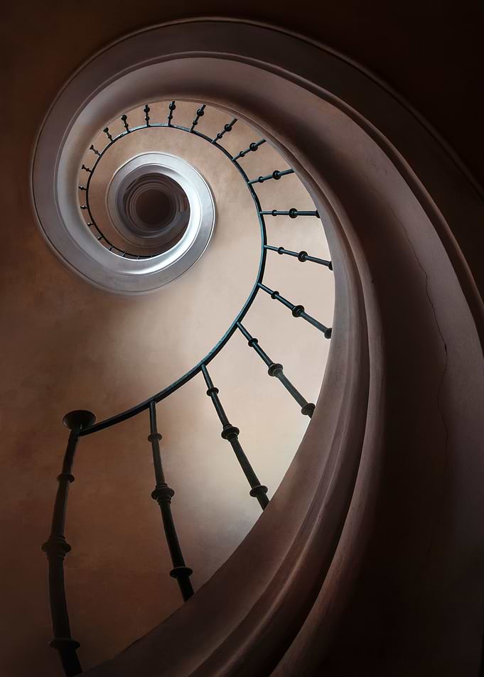 Pretty spiral staircase