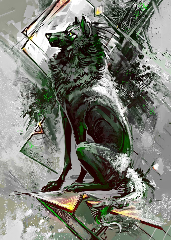 Confident wolf